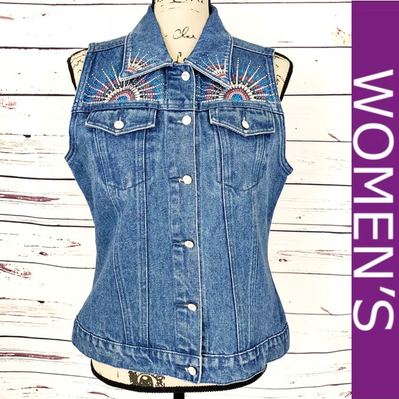 Christine Alexander Jackets & Blazers - Christine Alexander Jean Sleeveless Jacket